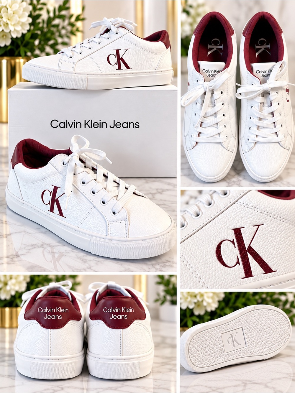 Calvin Klein low-top fashion sneakers